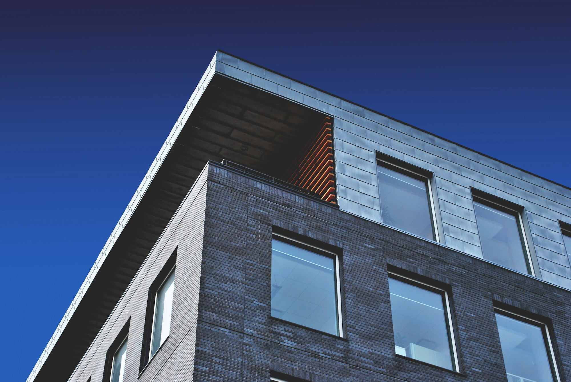 Newly built modern residential home
